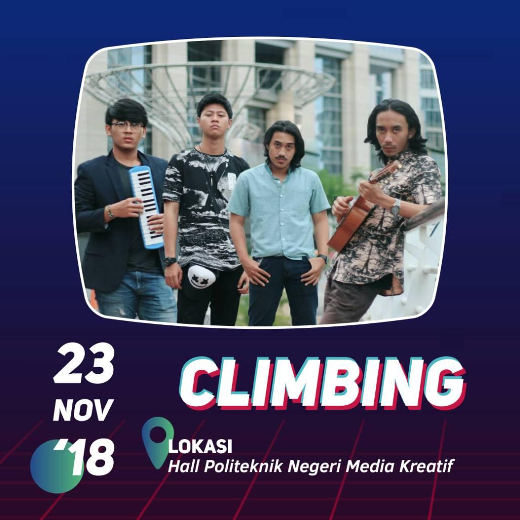 senimedia's tweet image. [ MAX5 GUEST STAR ]

Get ready to sing along with Climbing. Make sure you enjoy their perfomance at MAX5!

Media Art Exhibition 5
At Politeknik Negeri Media Kreatif

#MAX5 #Pameran #Exhibition #EventJakarta #EventSeru #EventGratis