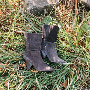 grey mid calf boots uk