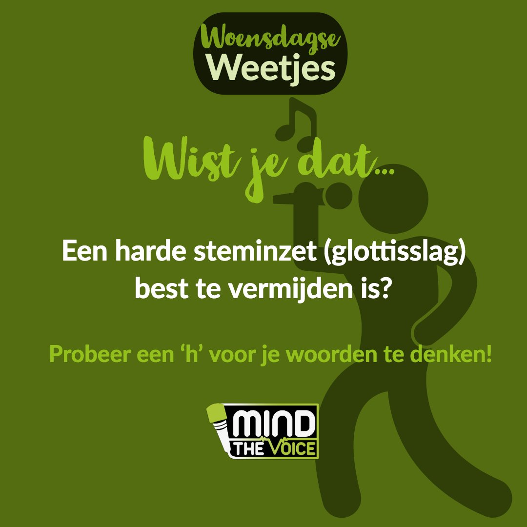 mindthevoice's tweet image. Het is weer woensdag, tijd voor woensdagse weetjes! 👌#woensdagseweetjes #vocaladvice #stemtips #glottisslag #hardesteminzet #vocalcoaching #mentalcoaching #zangles #tipsandtricks