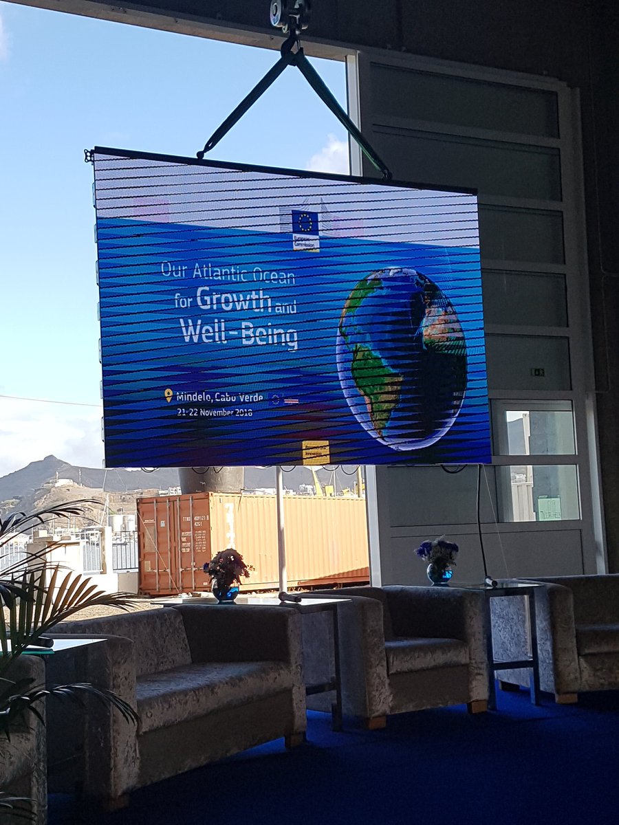Georgia_B_Brown's tweet photo. It's a great pleasure to be presenting at Our Atlantic Ocean for Growth and Well-being in Cape Verde today, representing @AquaTT_Ireland @eu_atlas @COLUMBUS_EU #makingsciencecount #marinescience #SUSTAINABLEbluegrowth https://t.co/tx6cki4kXe