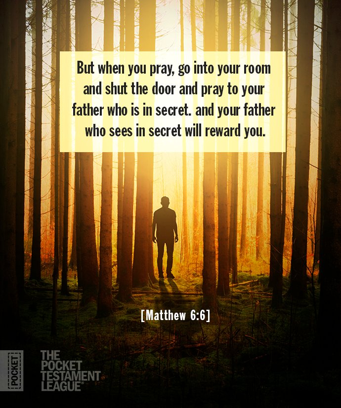 PocketTestament's tweet photo. Scripture says that Jesus often went to be alone and pray. Do you have a special prayer room or prayer corner in your home? Deliver the Good News! Order Gospels at https://t.co/TGGmGTUjXY ! #prayerwarriers #pray #askGod https://t.co/DiogGpqV02