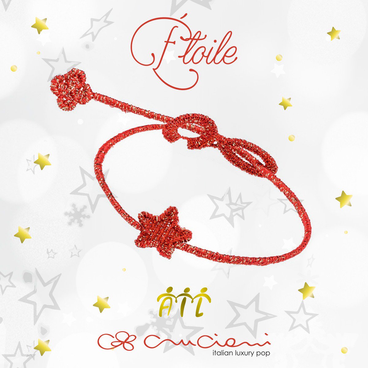 A #natale AIL e Cruciani C creano  il nuovo bracciale “étoile”per l’Associazione. 
I fondi raccolti aiutano a sostenere alcune delle attività di Ricerca Scientifica svolte dal GIMEMA (Gruppo Italiano Malattie Ematologiche dell’Adulto),🌟 bit.ly/EtoileAIL 🌟@AIL_Onlus