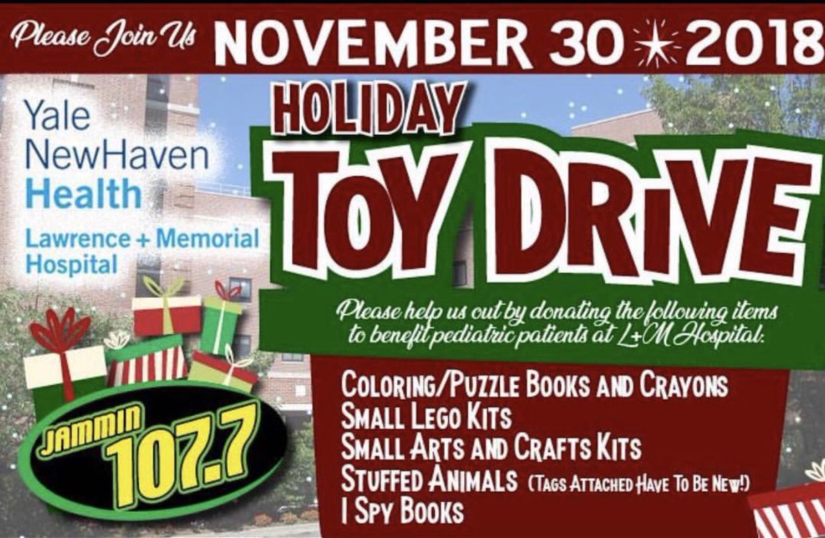 Please help The Jammin Crew and your community out by donating the following items to benefit pediatric patients at L+M Hospital.  #thankyou