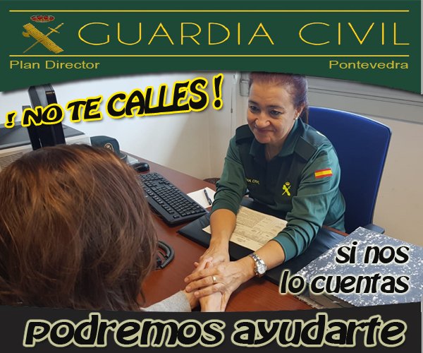 guardiacivilPon's tweet photo. Desde el #PlanDirector Pontevedra nuestra aportación al Dia Internacional contra la #ViolenciadeGénero. 
Con las charlas en los colegios formamos a los jóvenes en el respeto de los derechos, libertades fundamentales y en  valores de dignidad e igualdad entre hombres y mujeres. https://t.co/B2JZAaTb3o
