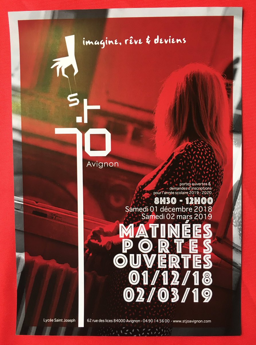 StjoAvignon's tweet photo. À noter dans vos agendas : les portes ouvertes de saint Joseph
#lycee #avignon #jésuite #ddec84 https://t.co/eIjX5Uq5AP