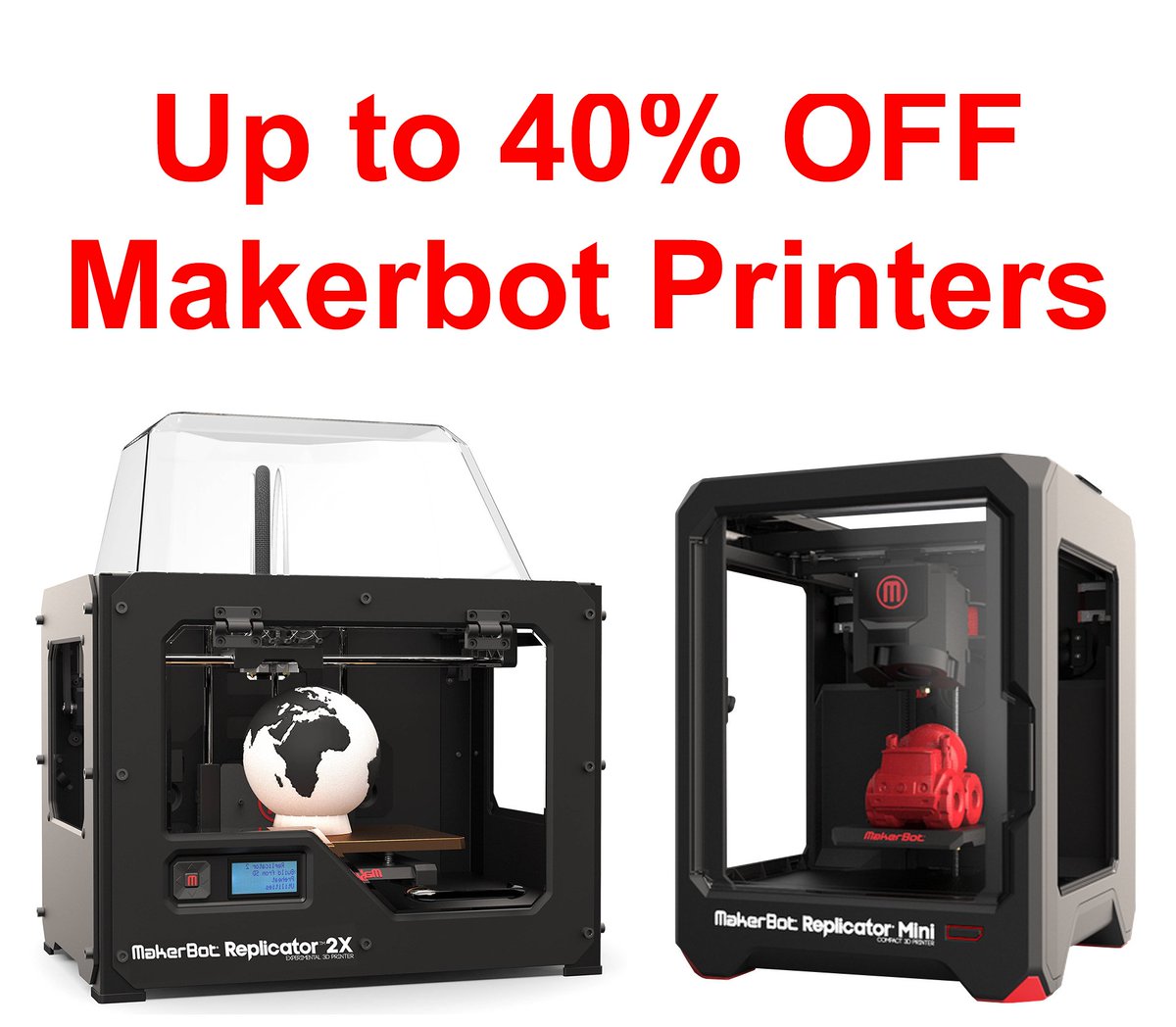 Daemon3DPrint's tweet image. Daemon3D Print are offering a huge 40% OFF on selected Makerbot 3D Printers. Click here daemon3dprint.com/ex-demo/what-y… to shop while stocks last! #3Dprinters #3dprint #3dprinting #blackfriday #makerbot