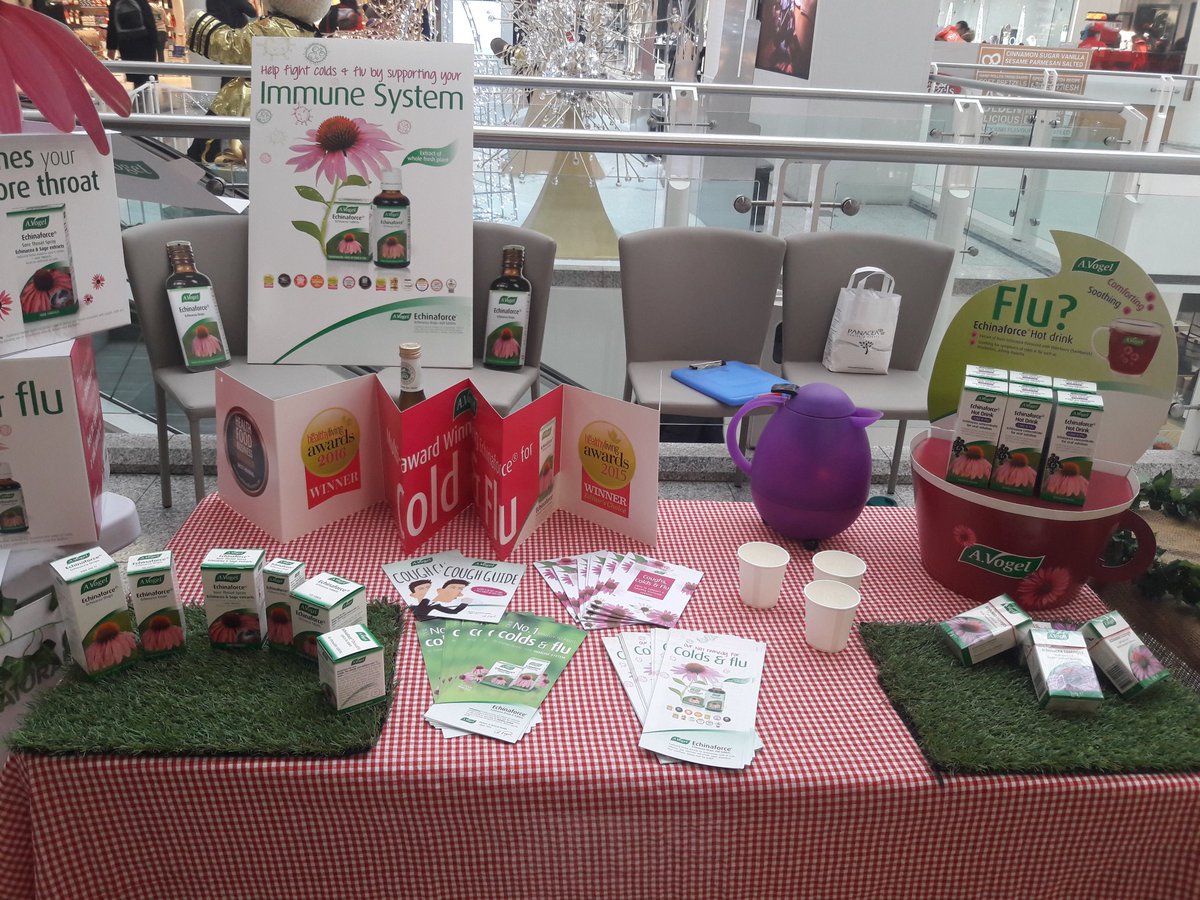 PanaceaK's tweet photo. Delicious #echincea hot drink tastings with @AVogelUK to boost your #immunesystem
Free lozenges with every hot drink purchase! 
@bentallcentre #kingston
#winterwellness
#stayhealthy
#immunity https://t.co/6qhB3CASBi