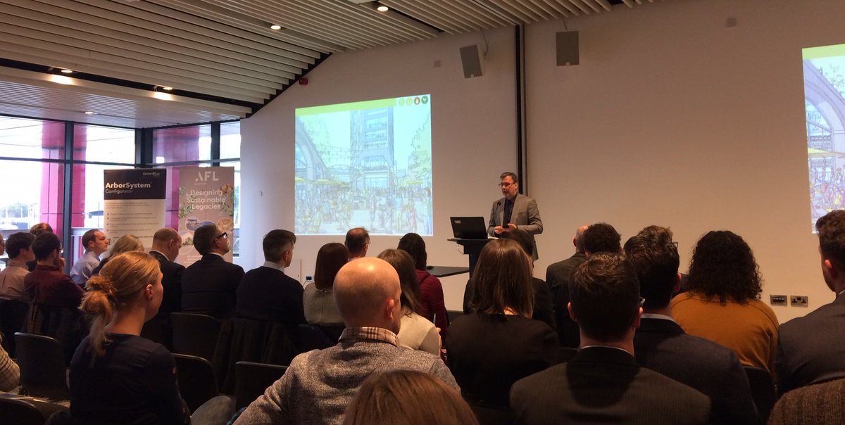 BRE_Cities's tweet photo. Promoting Green Infrastructure @CityofTreesMcr annual
conference. Hearing about future plans for @greatermcr to be the cleanest and greenest city in Europe #GImcr https://t.co/cVJvgJRtDM