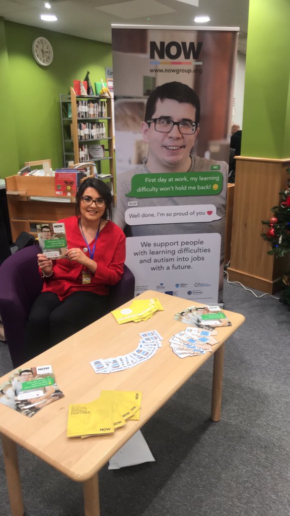 Great seeing all the lovely faces in Ballymena today. I’ll be in the library until four. Call in and see me. #SupportedEmployment #Ballymena