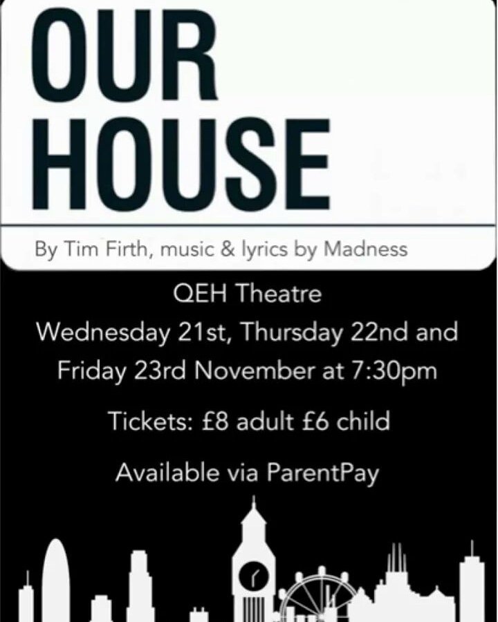 When Marcus mentioned he was in the school musical, I imagined Cabaret, Cage aux Folles, Priscilla or Tainted; instead I shall be 'enjoying' the music of Madness 😨