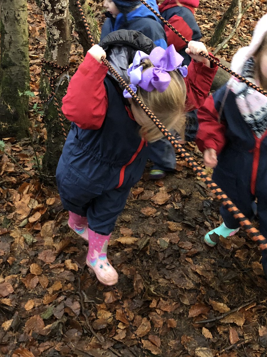 netherweans's tweet photo. Testing out our new tightrope in the woods today! We were confident individuals as we tried this without any support 👍🏻 #buildingresillience #curious #confidence #exploringnature #woodlandvisits https://t.co/0MJYLOb42S