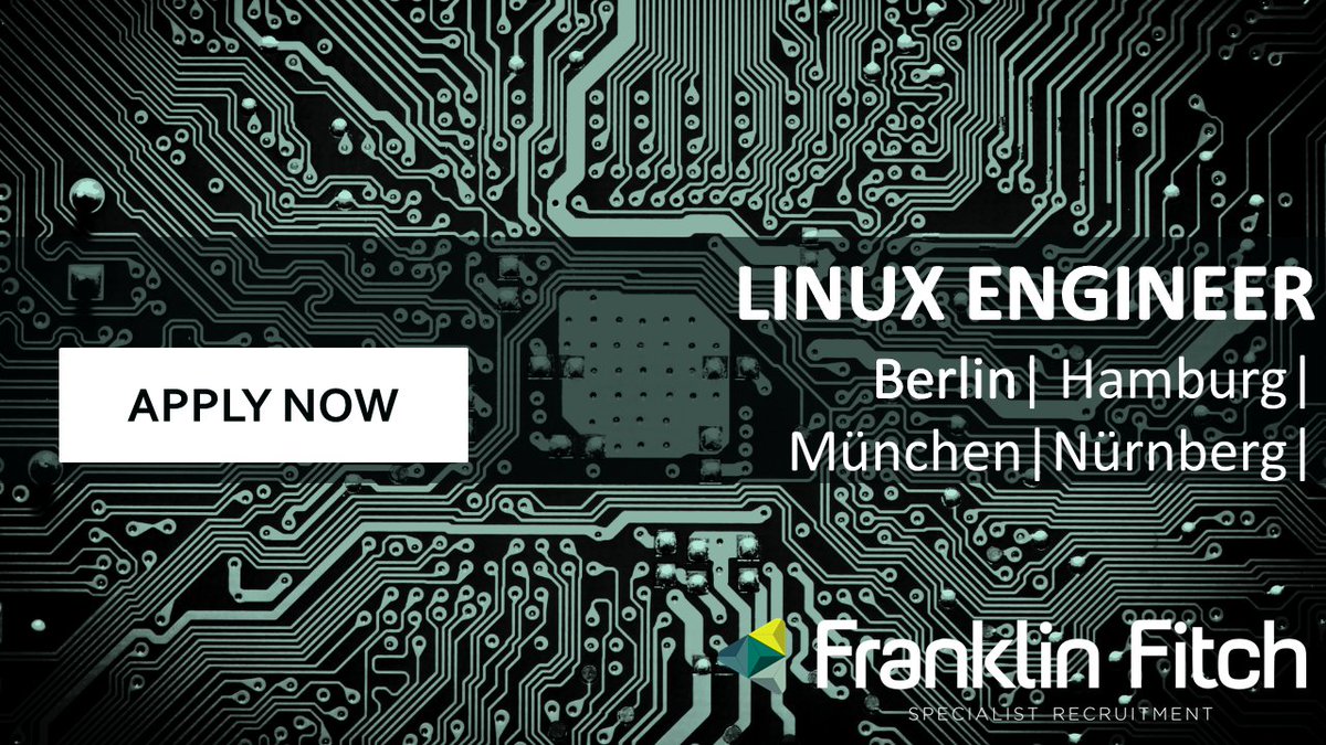 Franklin_Fitch's tweet image. Xenia Kusainov is currently looking for #LinuxEngineers to join her client's teams in #Berlin #Hamburg #Munich and #Nuremberg. Contact her for more information or apply directly here&amp;gt;&amp;gt; ow.ly/Zpi030mFtE7
#Linux #Ubuntu #SUSE #RedHat #Docker #Kubernetes #Puppet #Ansible #Ruby