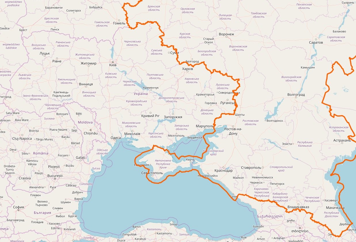Какие сейчас границы украины. Граница России и Украины на карте. Карта Росси и Украини граница. Границы Украины на карте. Граница РФ И Украины на карте.