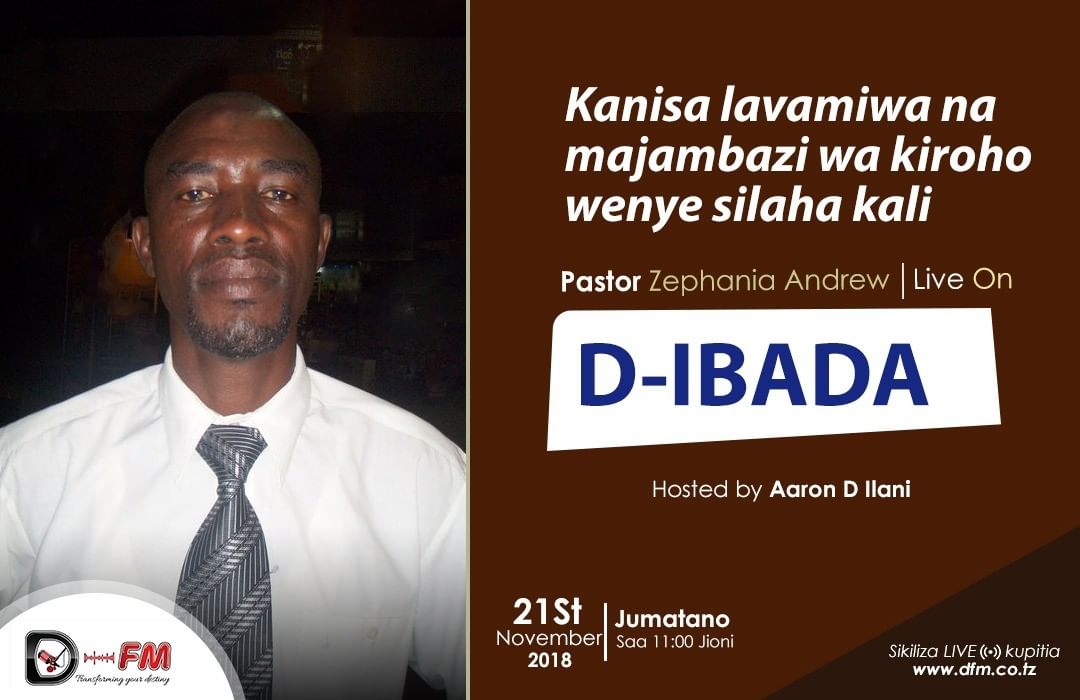 Dfm_Tz's tweet photo. Hakika wote sisi ni wa Mungu mmoja, kwenda kinyume na imani ya mtu ni kosa kubwa sana. Pastor Zephania Andrew anaeleza katika kipidi cha D-Ibada jioini ya leo. Sikiliza kupitia https://t.co/jKJy1iGalA
#dfmtz #equality #worship #faith #believer #life #JesusChrist #Tanzania #God https://t.co/lDaSxyFXS6