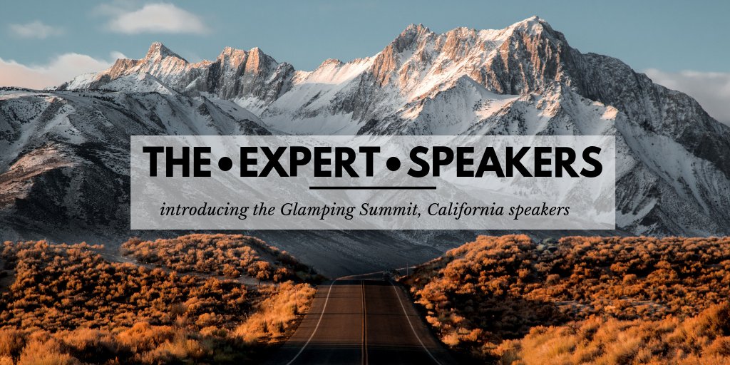 • S P E A K E R S •

Share experiences, discover trends and open your eyes with insights from industry leaders at Global #GlampingSummit California . NOV. 27-28 2018 - THE only #Glamping expo in the US! 

👉Join us: glampingsummit.com👈

#California #expo #learn #business