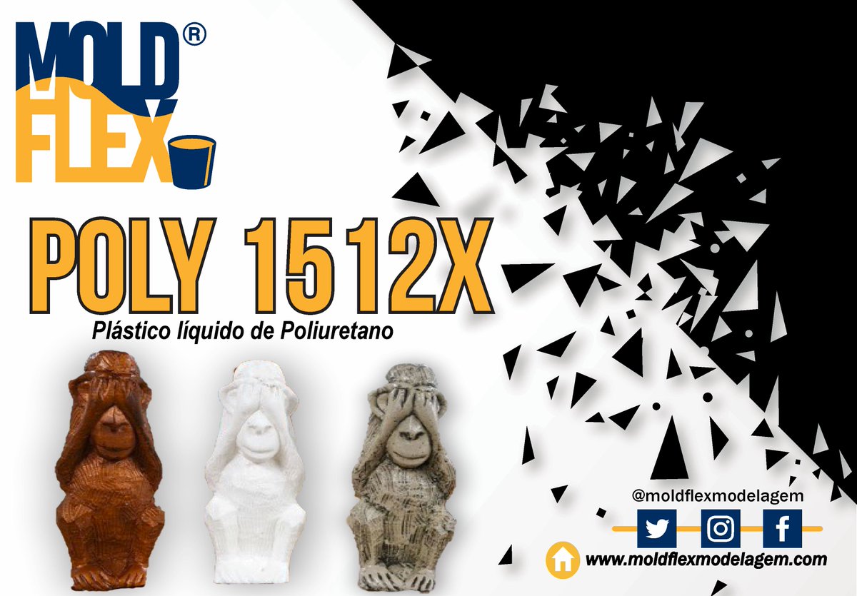 #Poly1512X

Venha conhecer o Poly 1512X. 
Plastico Líquido de Poliuretano de alta qualidade é resistência! 
Moldflex Modelagem

bit.ly/2AckI83

#plasticoliquido #resinadepu #plasticoliquidodepoliuretano #resinarigida