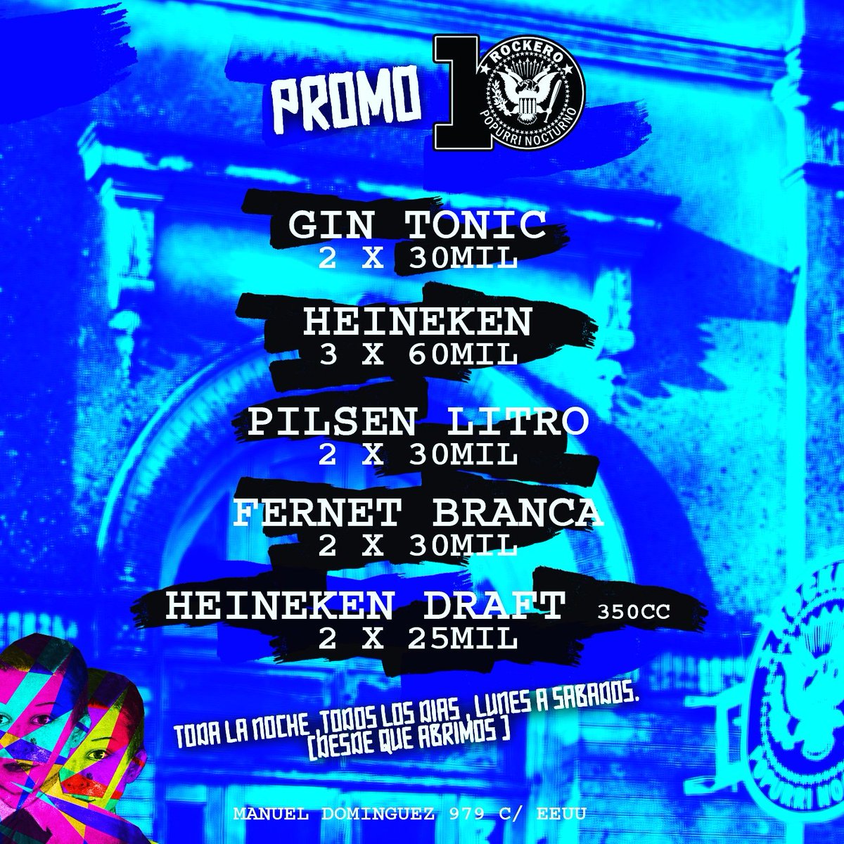 rockeropy's tweet photo. No te pierdas nuestras promos !!todos los días,toda la noche!!
Estamos desde las 17:00 hs 😎✌🤘#RockeroPy https://t.co/GOcPU3Enxg