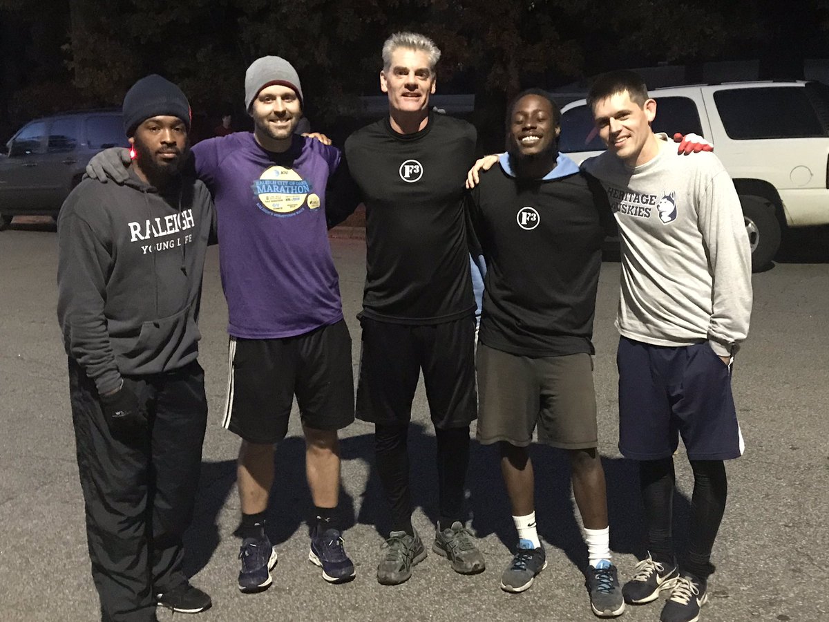 @realF3ChongLi <a href="/F3BallBearings/">F3 Ball Bearings</a> <a href="/F3Raleigh/">F3 Raleigh</a> @patjdawson <a href="/willrroach22/">Will Roach</a> Vector Victor 20 for a old school 7’s and triple light pole beast suicides with exercises. Be clothed in gratitude. Ocho starts Monday <a href="/F3Sasquatch/">F3 Sasquatch</a> #challengeofone #frydaddyweekend #60mileweek #GETSOME #n2n5