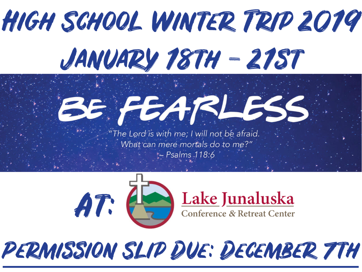 TruthStudentPBG's tweet photo. High School! Don't forget to sign up to go on our Ski Trip to North Carolina. Permission Slips are available in the Youth Center, on the Facebook Page, and the Google Calendar. https://t.co/afAXN2sWoi
