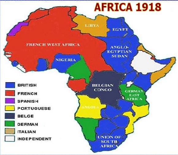 1914 Map of Africa reprint sold UNFRAMED pre-WWI German-language Africa map reprint 4 Large/XL sizes up to 36 x 48 & 3 color choices