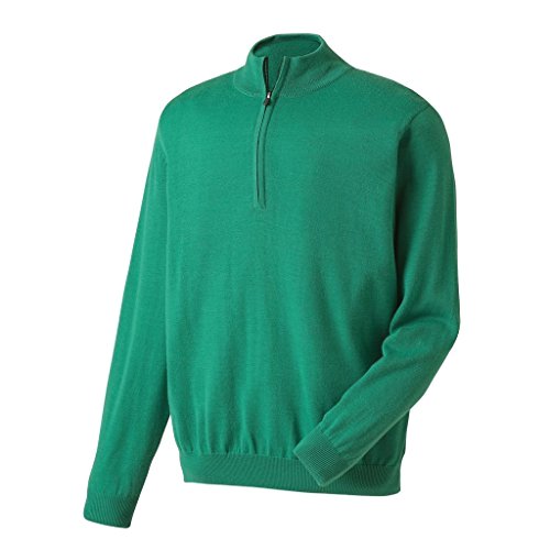 Superb FootJoy Merino 1/2 Zip Golf Sweater 2017 Heather Green Large discount-golf-irons.com/product/footjo… #GolfAccessories