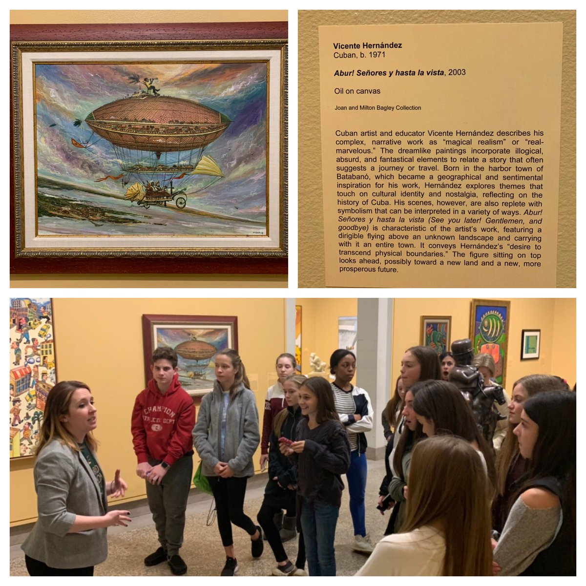 MrsWasielesky's tweet photo. Everyone is taking a #journey and ours connects us with our #GRA18 book #Refugee. Students create pics of what they would bring on their #journey while at the @HeckscherMuseum studying #art @MrsSchnall @LynbrookSouthMS @neilmac12345 @AlanGratz https://t.co/X2fKUt3DD8
