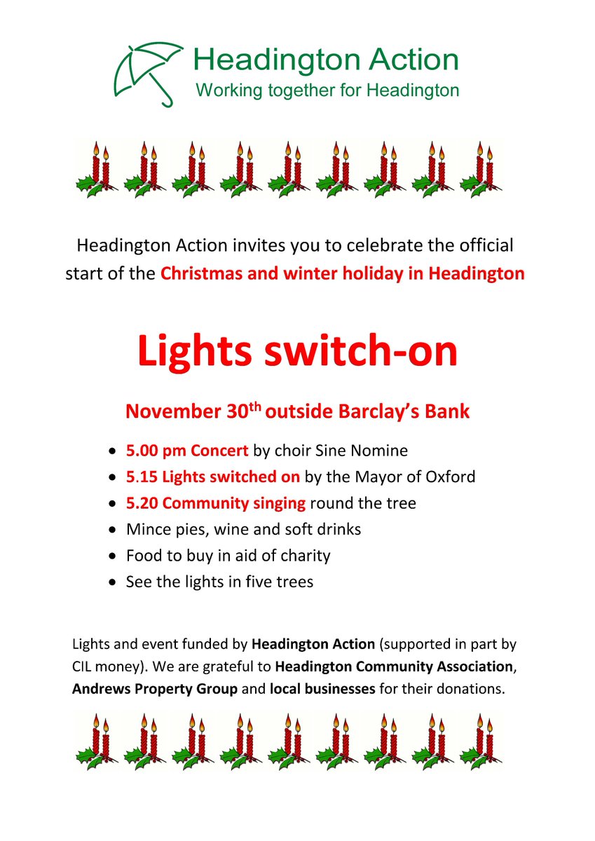 Christmas tree lights switch-on
