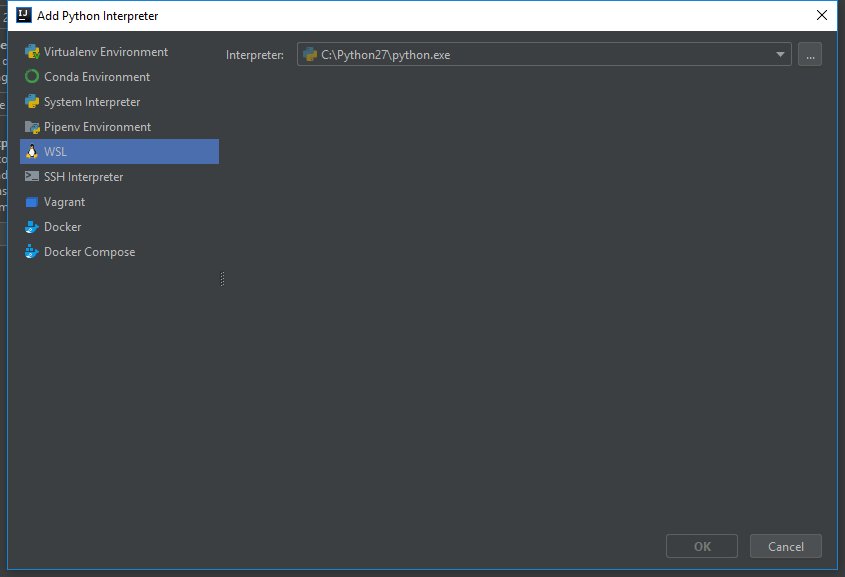 pycharm windows subsystem for linux pycharm windows subsystem for linux