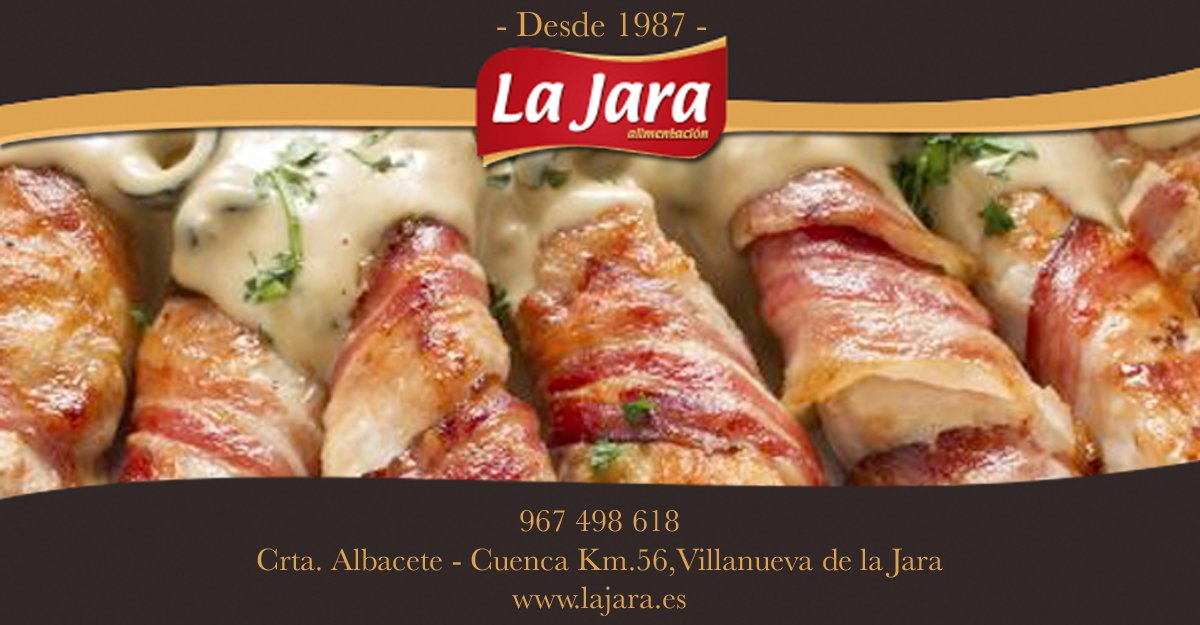 🥓 Hoy os ofrecemos algunos platos con bacon, uno de nuestros productos caseros. 
- Palitos de pollo con bacon y salsa gorgonzola
- Cinta de lomo rellena de bacon
- Huevos con bacon

👨‍🍳 ¿Y tú, tienes algún otro plato favorito?

#ProductosManchegos #ElaboraciónTradicional