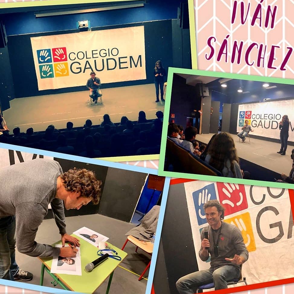 yleyana3's tweet photo. @colegio_gaudem ••• Hoy, 5º y 6º han disfrutado de la visita de @ivansanchezz_ y su experiencia como actor y productor. Ha sido muy interesante escuchar sus vivencias y su trayectoria en platós y escenarios. #proyectocine! ❤ - #regrann @ivanyanabrenda https://t.co/FBeh8uUMqO
