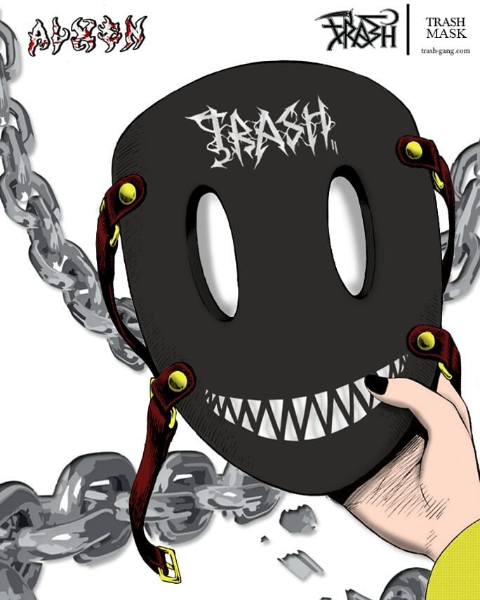 Черная маска на лицо для фотошопа. Медицинская маска с зубами. Маска trash. Маска трэш. Trxsh mask.