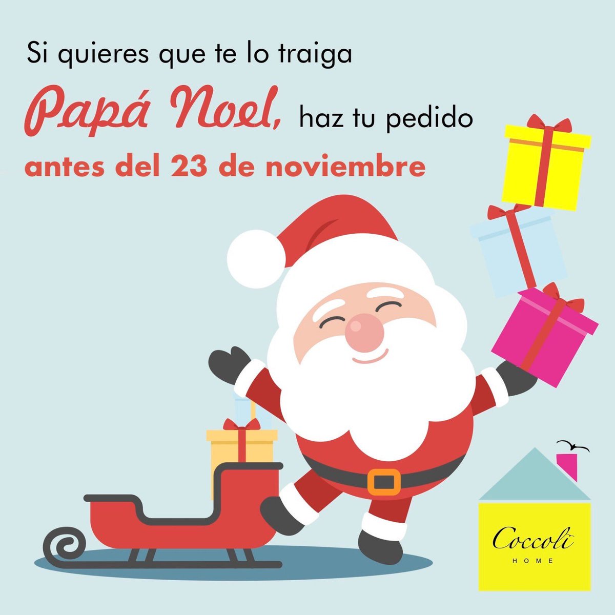 CoccoliHome's tweet photo. Si quieres que te lo traiga Papá Noel, ¡Haz tu pedido antes del 23 de noviembre!

https://t.co/WL0VrRPDum

#NavidadCOCCOLI #AtelierCOCCOLI #ManosArtesanas https://t.co/gzaKZ1Msei