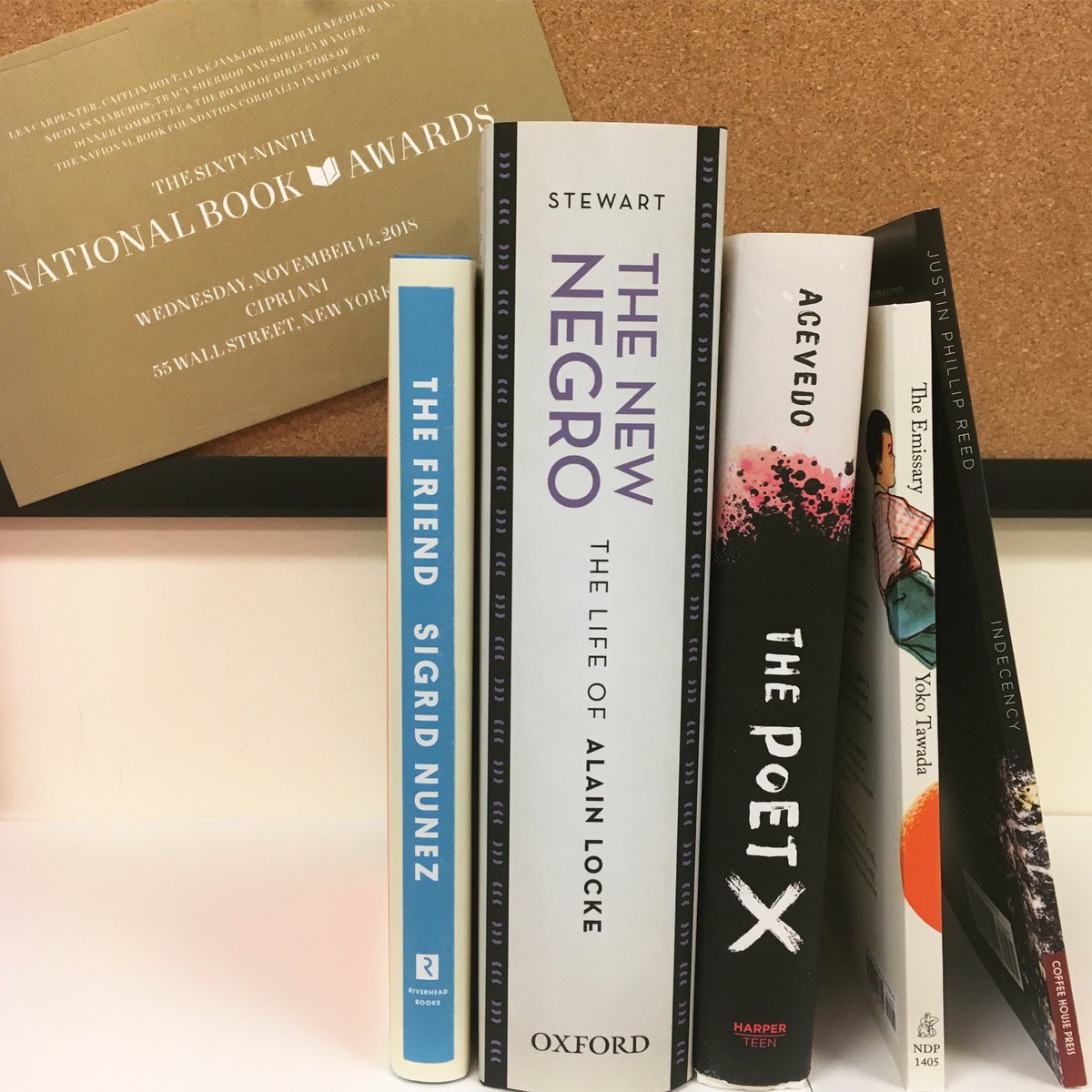 nationalbook's tweet photo. Heading into the holiday considering a few of the things we're thankful for. 📚 🙏 #NBAwards https://t.co/OTM7znG7LO