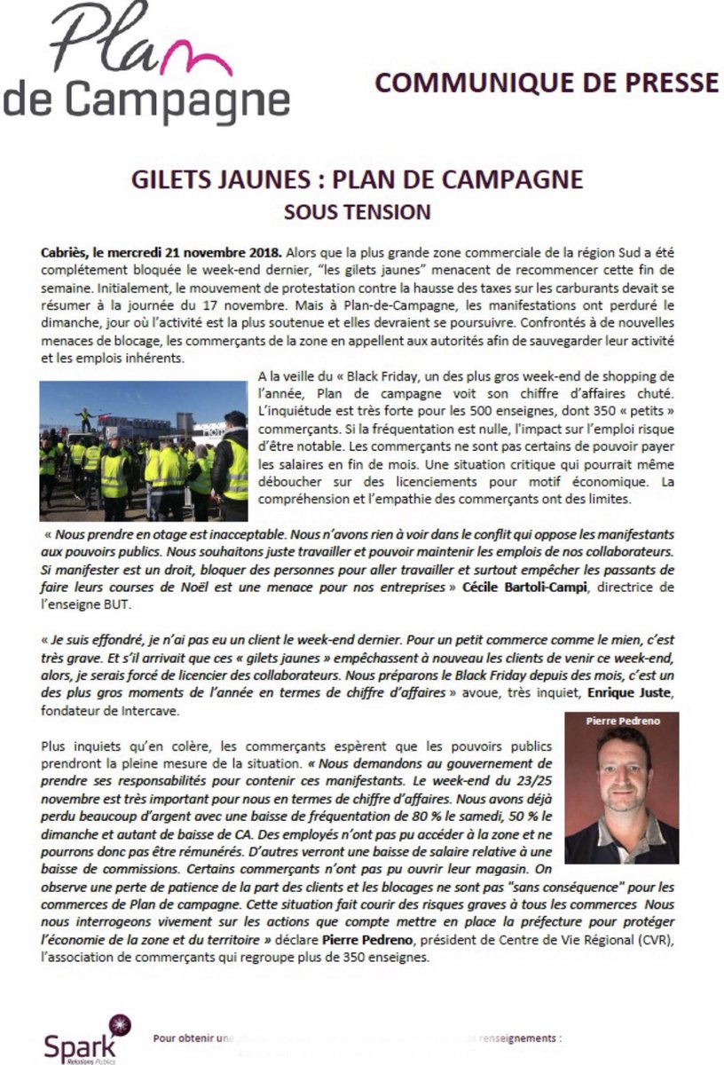 SparkRelations's tweet photo. Conférence de presse : 
#Giletsjaunes : #PlandeCampagne sous tension https://t.co/FT2mzpAigw