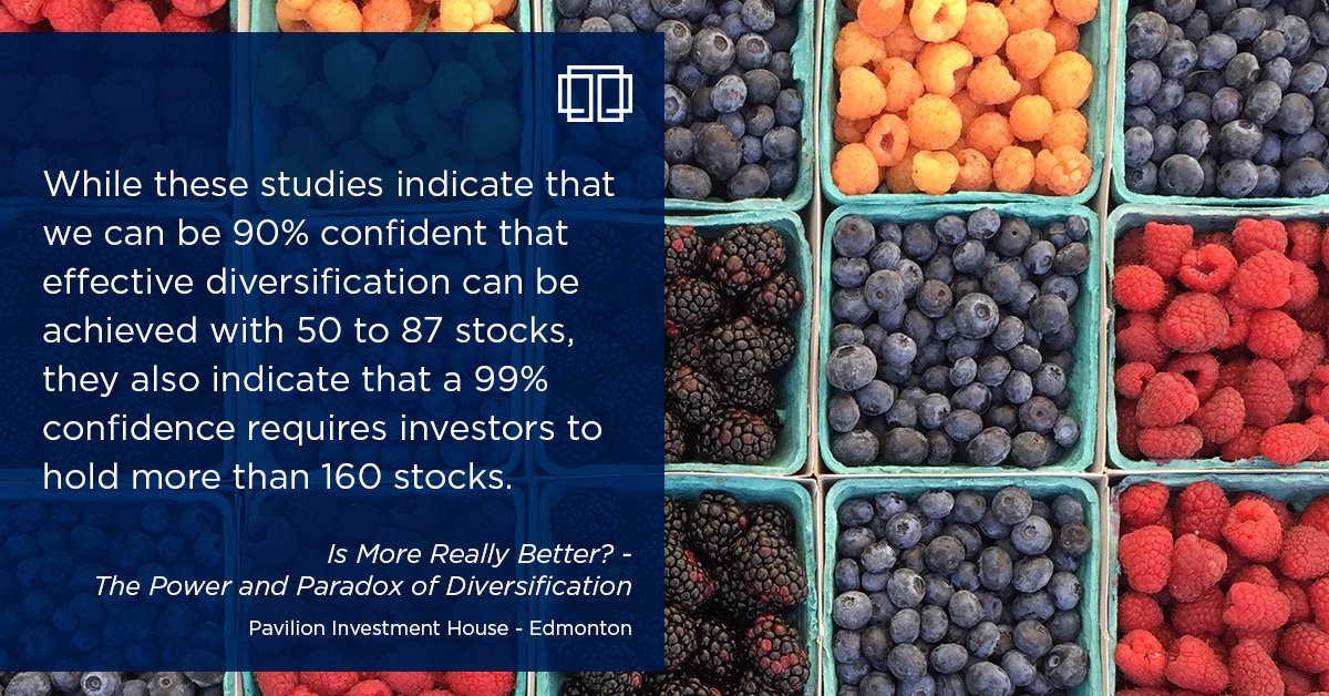 How much diversification is enough for your portfolio? The Edmonton team of Pavilion Investment House examines the different approaches in this article: bit.ly/2zgpaCY