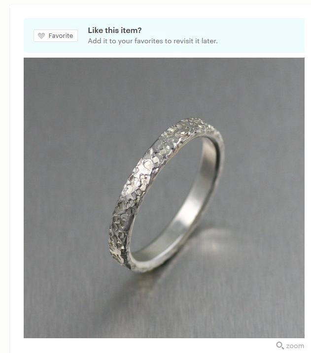 Fashionable 3mm Texturized Stackable Silver Band Ring Showcased by #Etsy #SilverRings #Hancrafted etsy.com/listing/168862…
