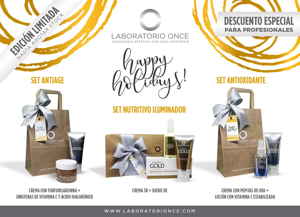 LaboratorioOnce's tweet photo. #BuenMiercoles  ¡No te pierdas estos sets de edición limitada! #FelicesFiestas #HappyHolidays #Navidad #Antioxidante #Antiage #Estetica #Salud #Belleza #Cosmetica https://t.co/TeQs6GTxPG