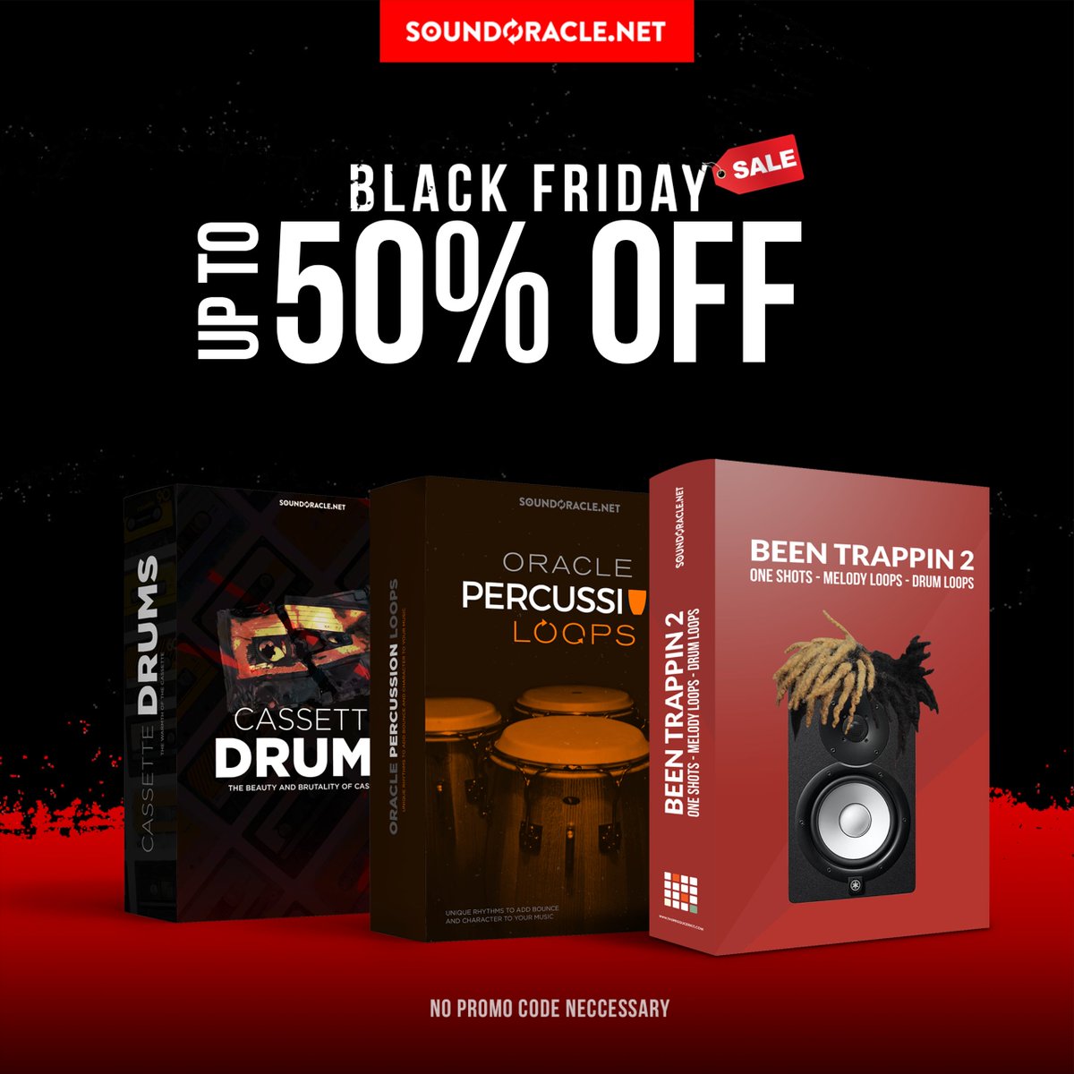 SoundOracle's tweet photo. #BlackFriday Starts Now - Up To 50% Off All Kits + Free Black Friday #SoundOracle #SamplePack 

Shop Now: https://t.co/Gz3aCFgAET
The #BlackFridaySale will run from Nov 21-27 Mid.! PST

#Beats #Beatmakers #SoundDeals #Instrumental #Producers #SoundKits 
#SoundLibraries #HipHop https://t.co/5TLDEuWpAm