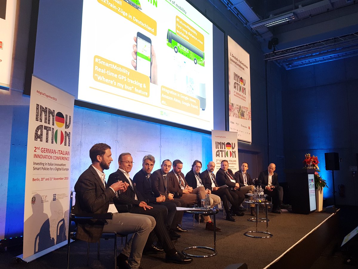 ITKAM_IT's tweet photo. 🇩🇪🇮🇹2nd German Italian Innovation Conference 🇩🇪🇮🇹
▶Session IV: Smart Mobility - Interaction, Connectivity and Cooperation
#DigitalTogether2018
#sccon18 #Italy #Germany https://t.co/n46DSVcQFD