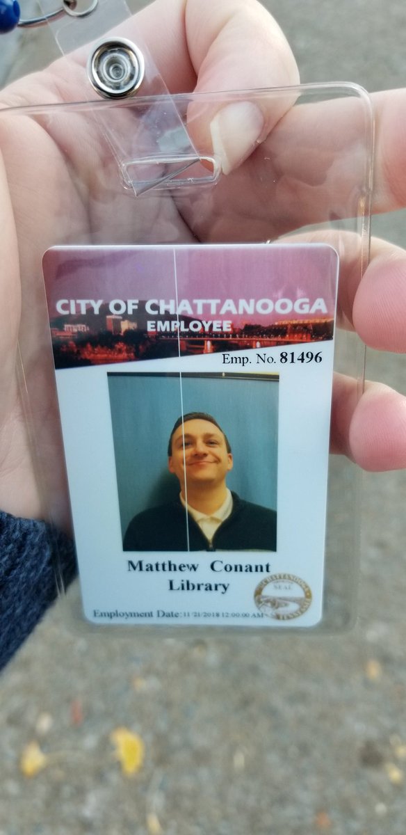 MDConant88's tweet photo. I am officially a librarian, and finally got the job!!! #DreamJob #Librarian #CareerMan #FirstDay https://t.co/snHVdcbE4w