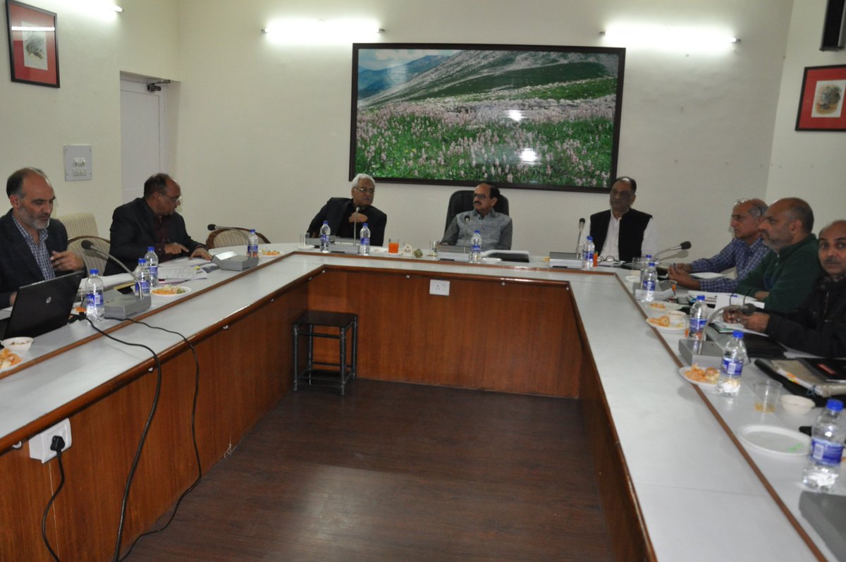 PCCF chairs State Level Technical Committee (SLTC) meeting of CAT Baghilar BHEP.
 
The State Level Technical Committee meeting was held in Van Bhawan Forest Complex under the chairmanship of Pr. Chief Conservator of Forests, J&amp;K, Suresh Chugh, IFS.