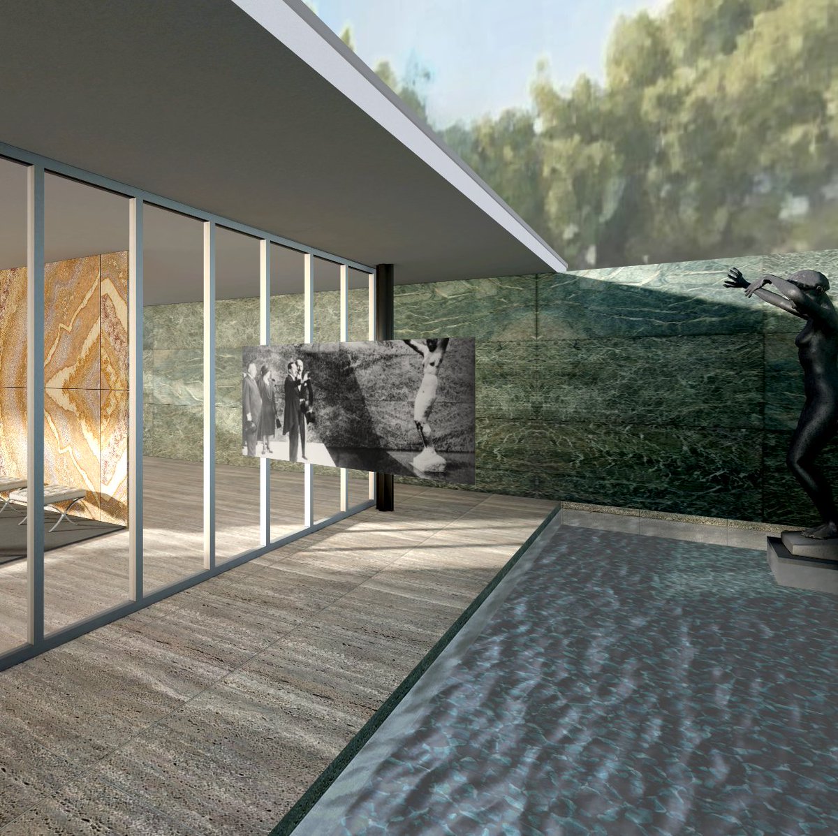 archilogic's tweet image. Many thanks to HÄUSER Magazine for featuring one of our premium models. Discover Mies van der Rohe's Barcelona Pavilion here: hubs.ly/H0fCJpH0 #architecture #3D #archilogic #design
