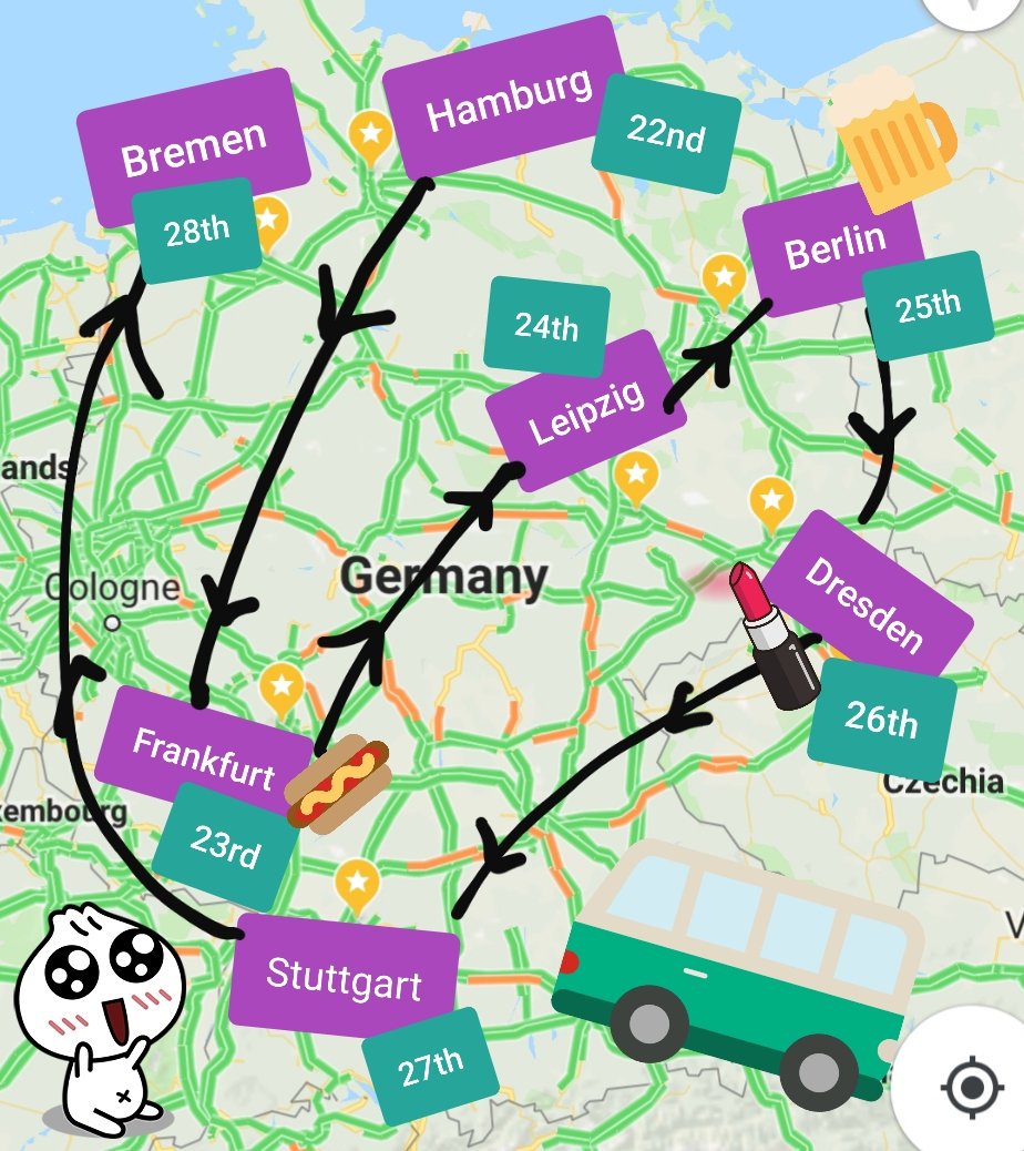 Last practice before the tour of Germany...