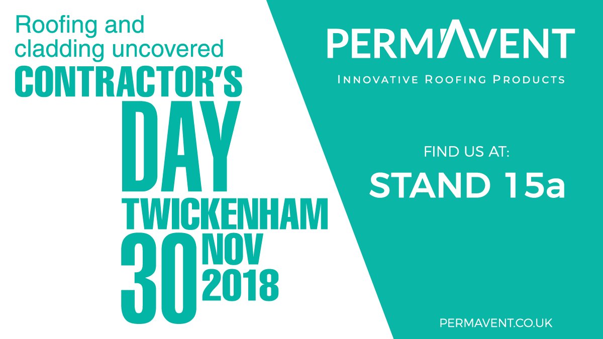 You can find us at Twickenham Stadium with @TotContractorUK for our next trade show on the 30th November. #lowpitch #roofing #slates #plaintiles @TwickersEvents