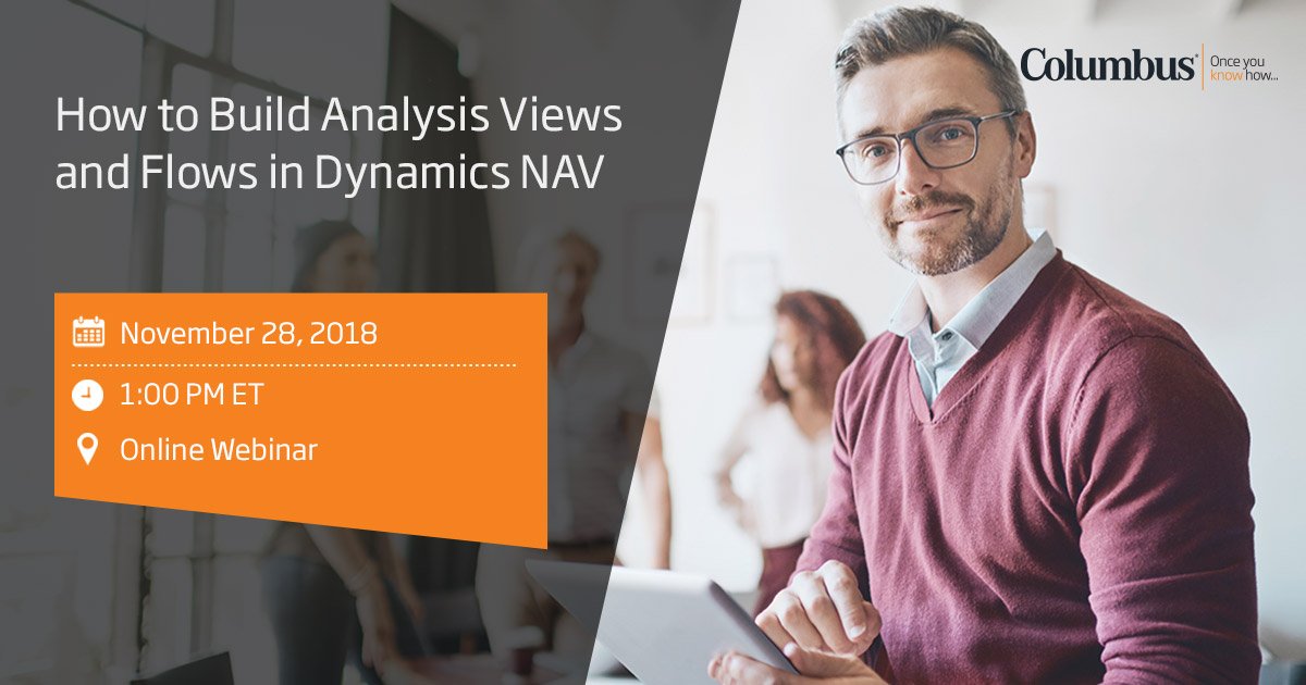 us_columbus's tweet photo. Join one of our experts as they walk you through how to build #AnalysisViews and explore the ability to create #KPIs. Register for the webinar today! #MSDynNAV
https://t.co/GOABvA8W10 https://t.co/wLdRPd7rBM