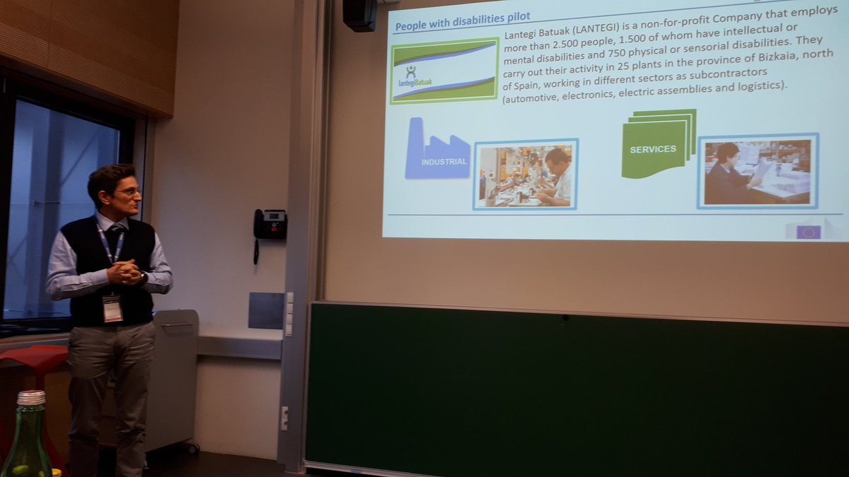 Kosmas presenting the Status of <a href="/Manuwork_H2020/">Manuwork</a> at our closing Meeting. Very interesting!