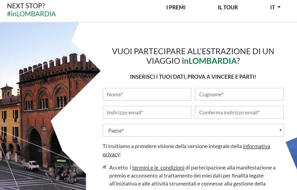 ilovelowcost's tweet photo. Volete vincere un viaggio in Lombardia?
Iscrivetevi al concorso #Nextstop in #Lombardia

Qui il link per partecipare:
https://t.co/mUFFJJPplK https://t.co/YL5GmtQPVd