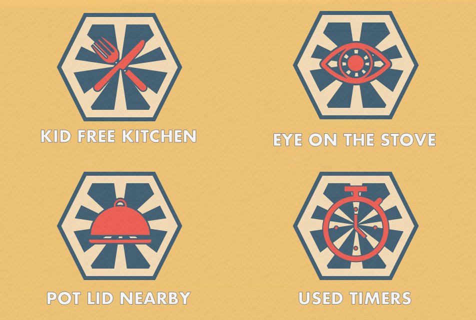 SaraSaysData's tweet image. Earn all 4 this Thanksgiving and the prize is a fire-free holiday. Smart, fire safe chefs use timers to avoid forgetting/distractions. They keep lids nearby to smother a flare-up. They keep the kitchen occupied when the stove is on but make sure no kids are in the kitchen. 🛑🔥