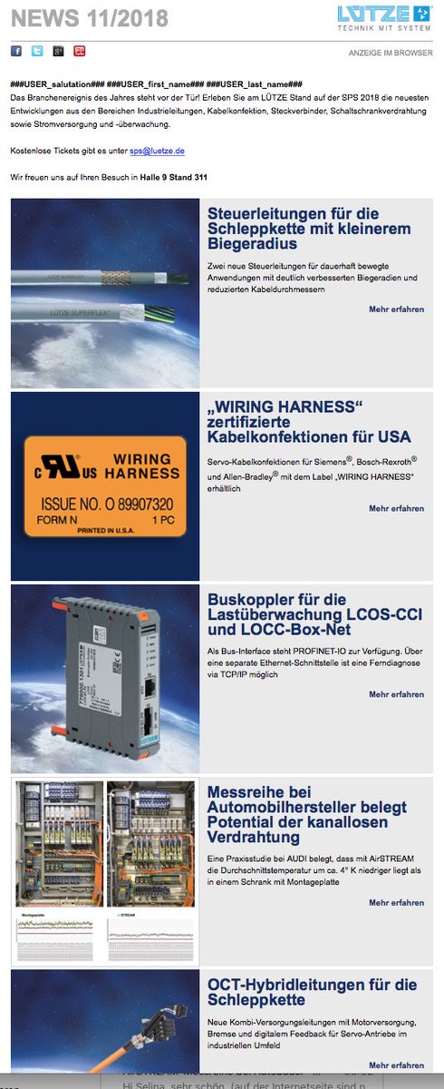 LuetzeSolutions's tweet photo. #Messehighlights von LÜTZE im aktuellsten E-Mail-Newsletter zur #sps_live - LÜTZE @spsipcdrives in Halle 9 Stand 311 https://t.co/uNWP9yrwLM https://t.co/dY7N1FsSWU
