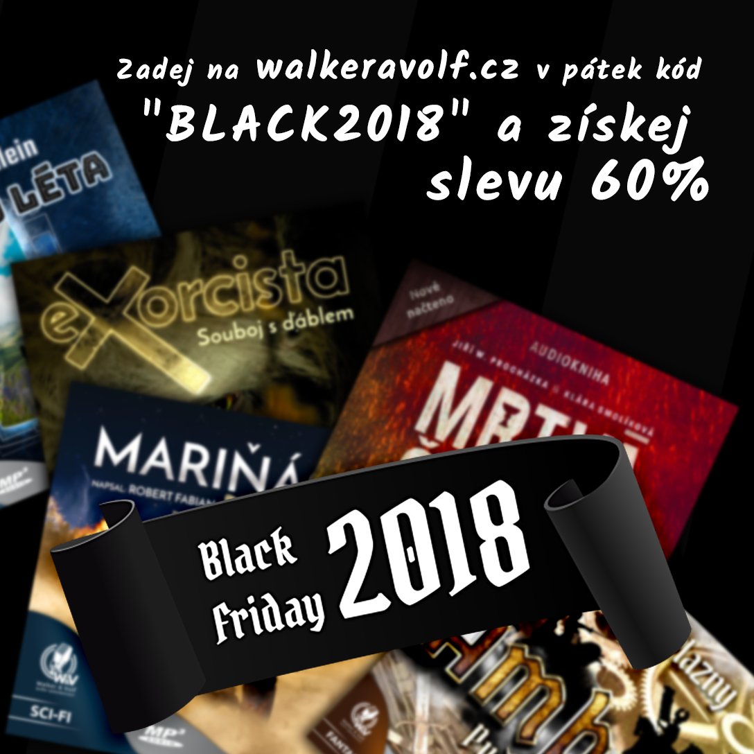 WalkerVolf's tweet image. ČERNÝ PÁTEK i u nás! Sleva na VŠE z našeho webu walkeravolf.cz ve výší 60% ! Stačí během pátku zadat slevový kód BLACK2018 !